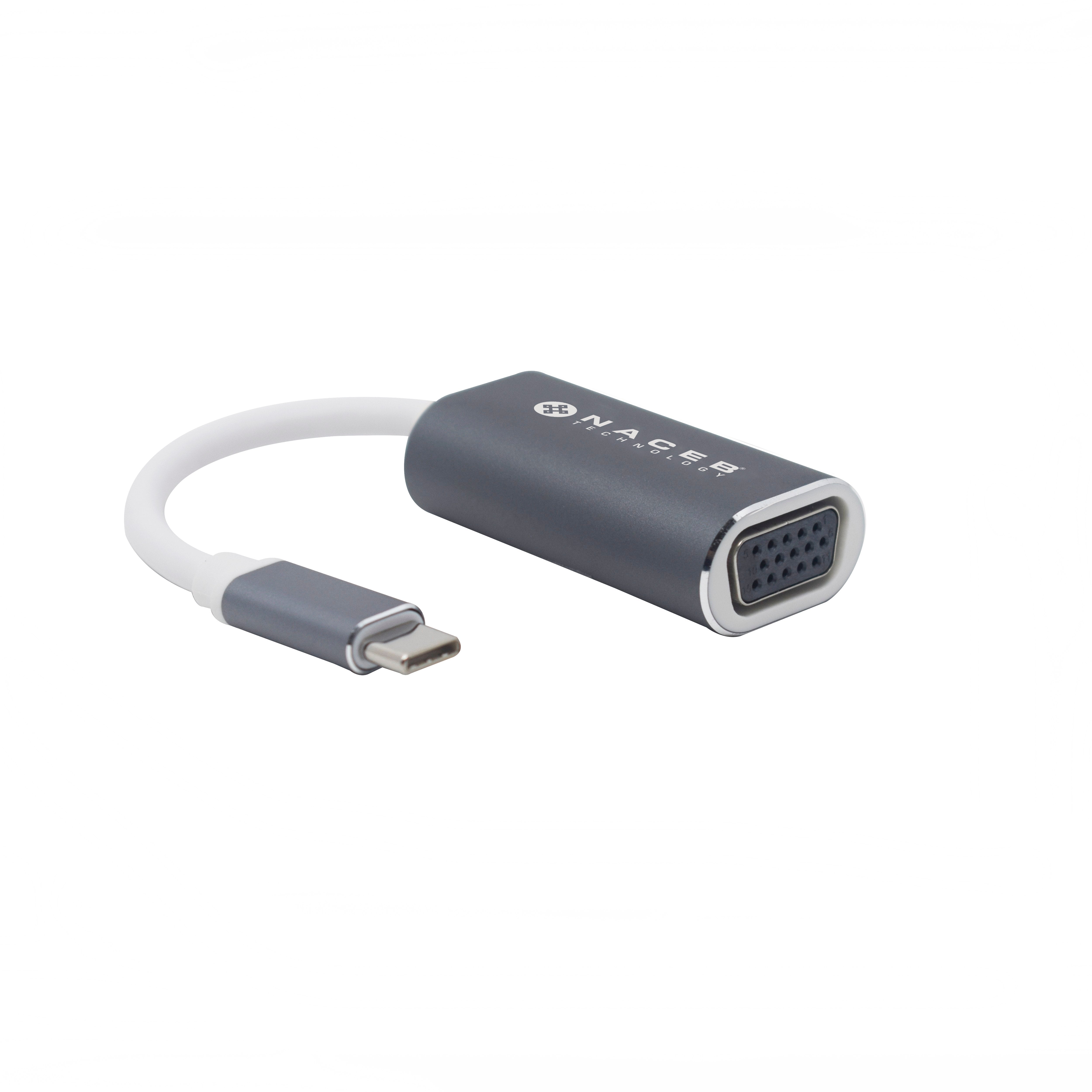 Adaptador NACEB TIPO C A VGA NA-0110 - Adaptador NACEB TIPO C A VGA NA-0110 -